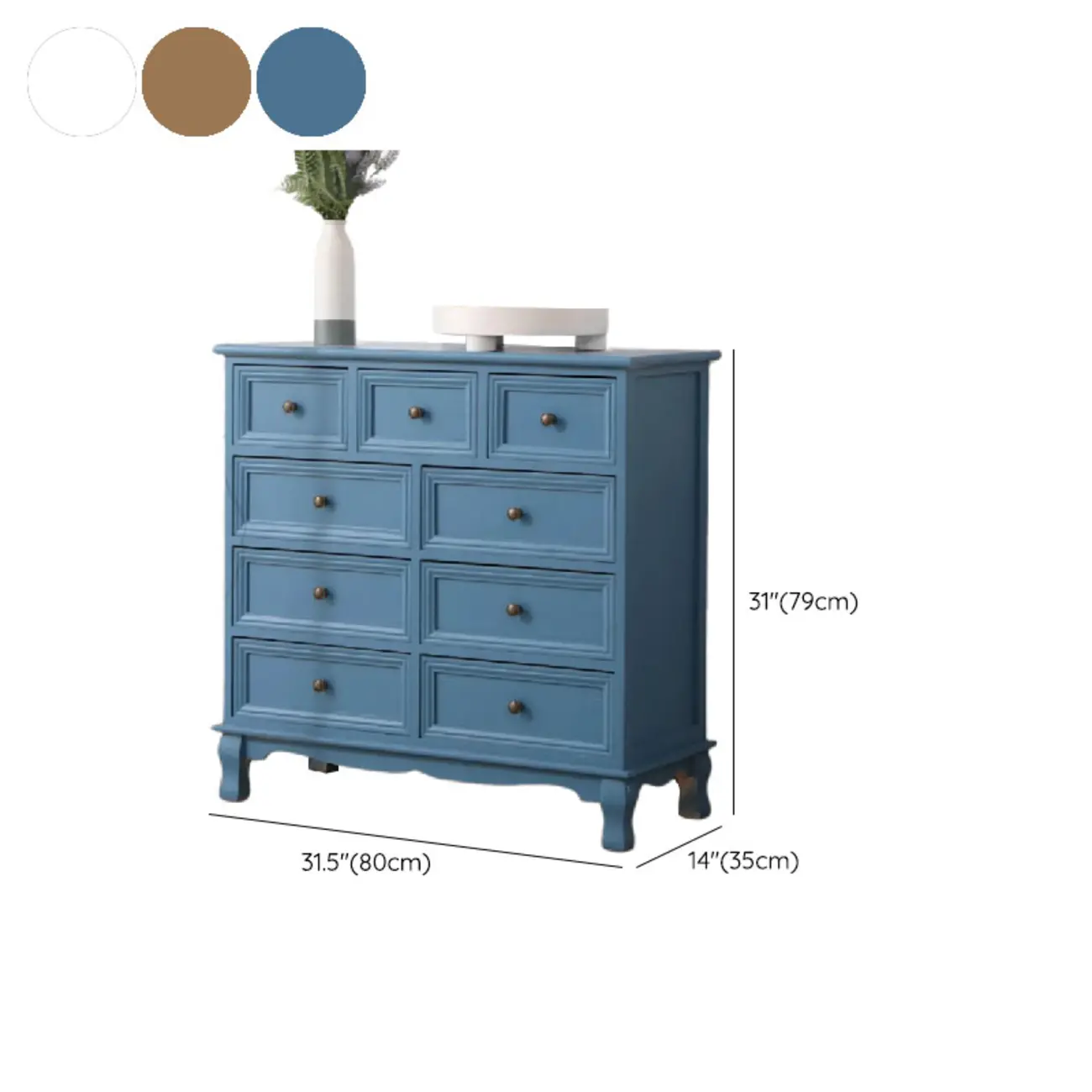 Rustic Waterproof Accent Cabinet for Living Room Storage Image - 26 | homeyfad