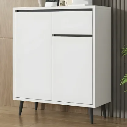 Modern Wooden Sideboard with Multi-Drawers and Cabinets Image - 9