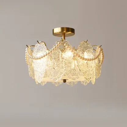 Luxury Ceiling Light with Ambient Shade for Living Room Image - 2