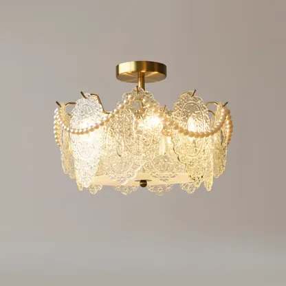 Luxury Ceiling Light with Ambient Shade for Living Room Image - 3