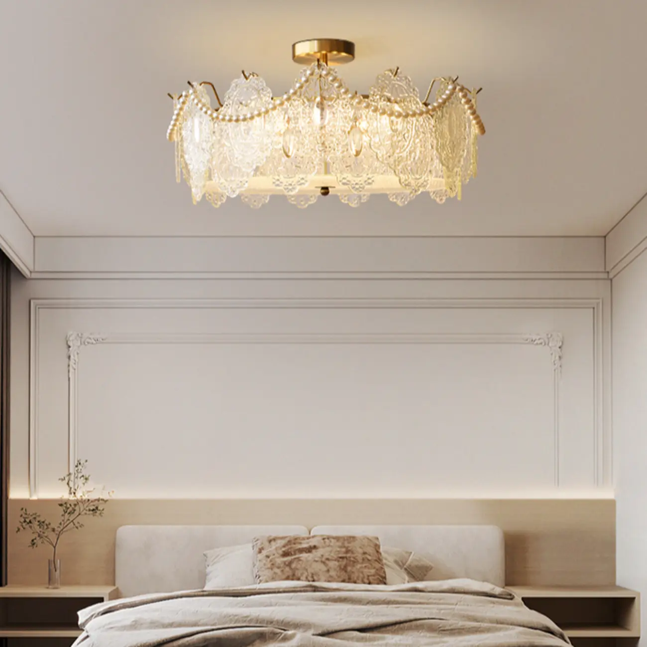Luxury Ceiling Light with Ambient Shade for Living Room Image - 6 | homeyfad
