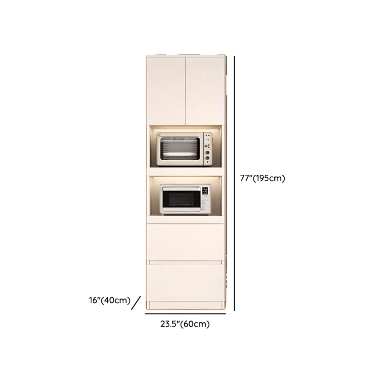 White Wooden Credenza with Drawers and Cabinets Image - 16 | homeyfad