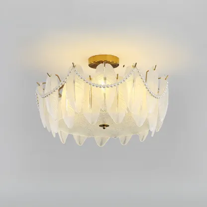 Luxury Ceiling Light with Ambient Shade for Living Room Image - 7