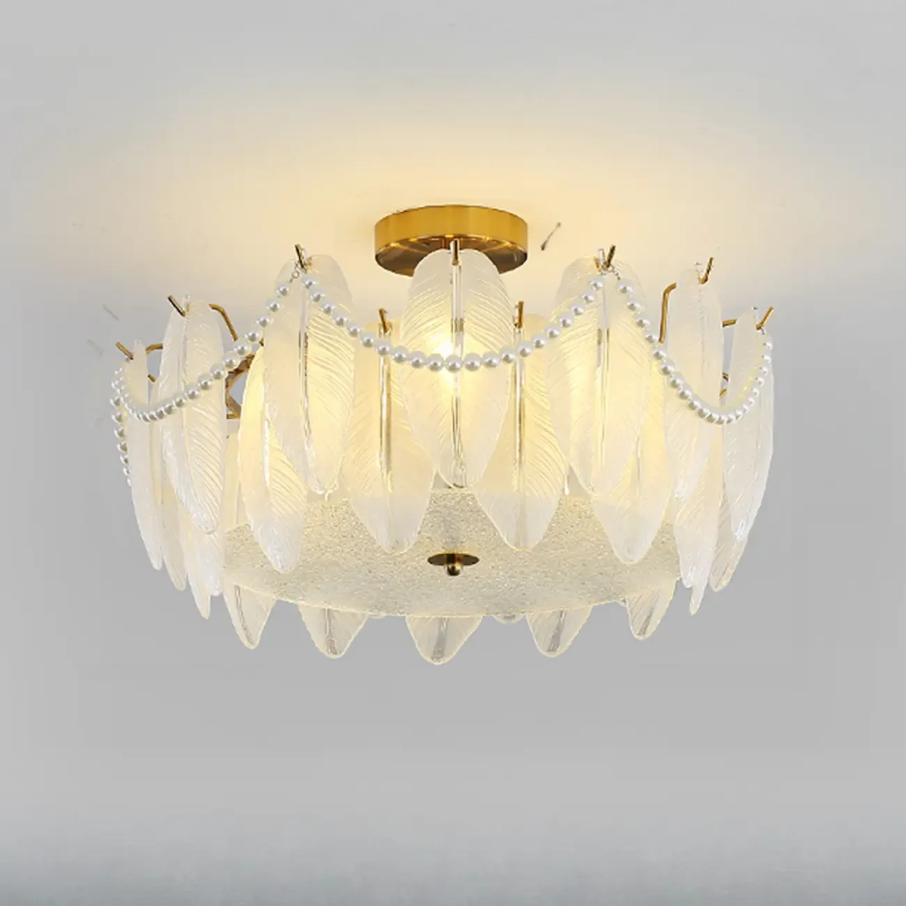 Luxury Ceiling Light with Ambient Shade for Living Room Image - 9