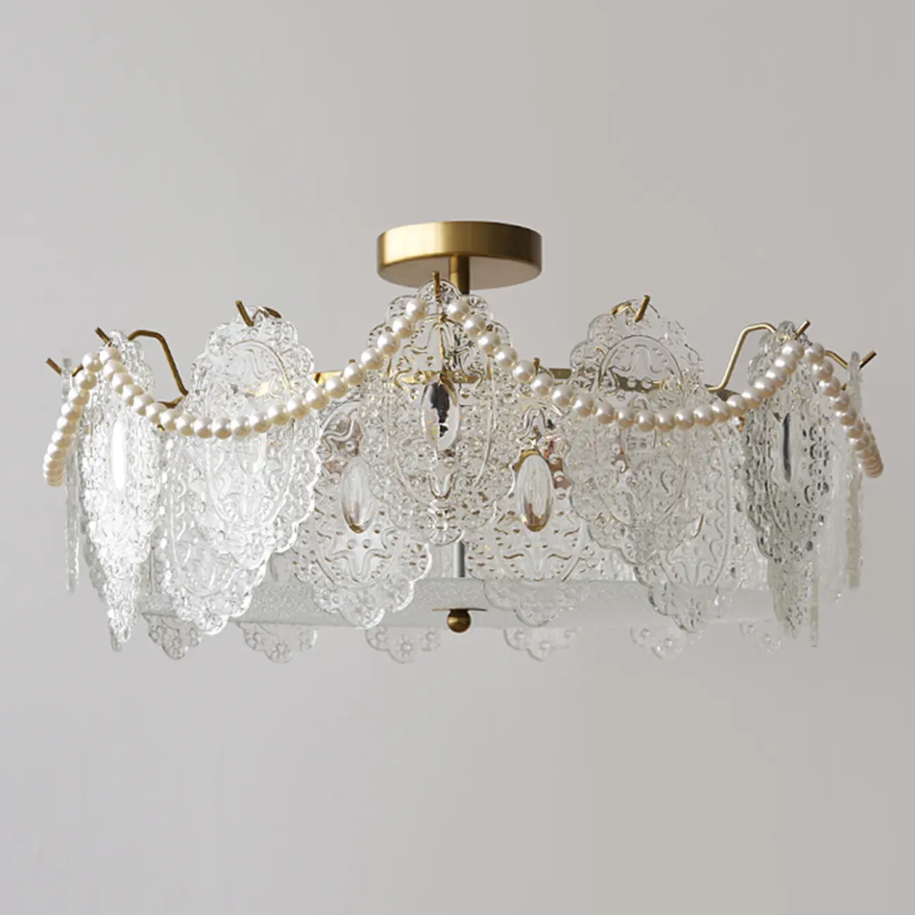 Luxury Ceiling Light with Ambient Shade for Living Room Image - 10 | homeyfad