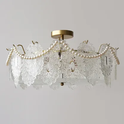 Luxury Ceiling Light with Ambient Shade for Living Room Image - 10