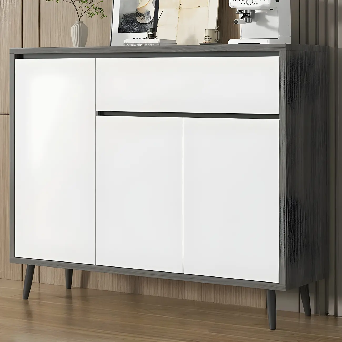 Modern Wooden Sideboard with Multi-Drawers and Cabinets Image - 19 | homeyfad