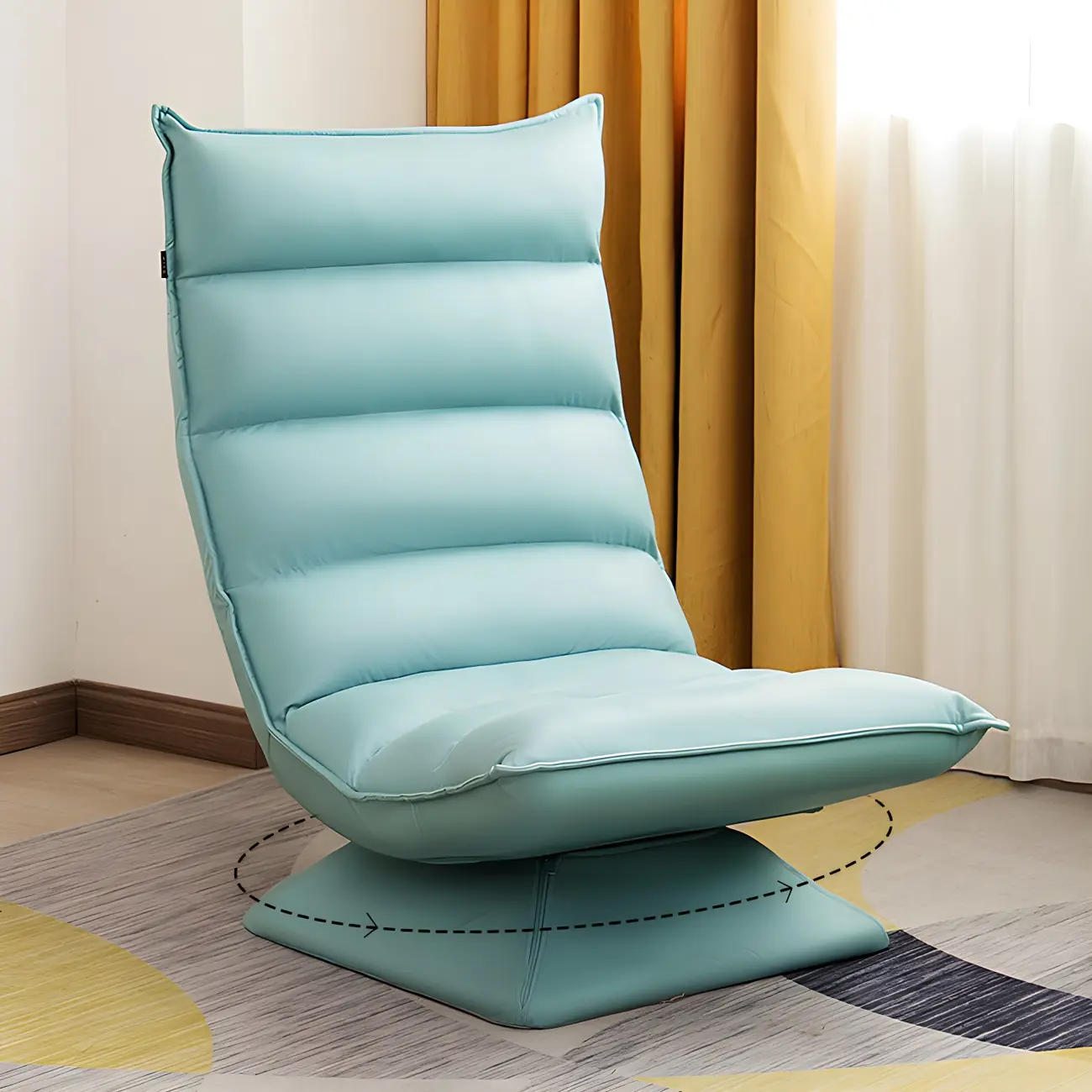 Modern Leather Manual Recliner Chair with Swivel Rocker Image - 1 | homeyfad