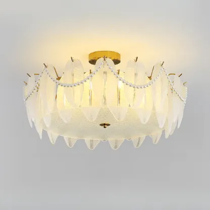 Luxury Ceiling Light with Ambient Shade for Living Room Image - 11