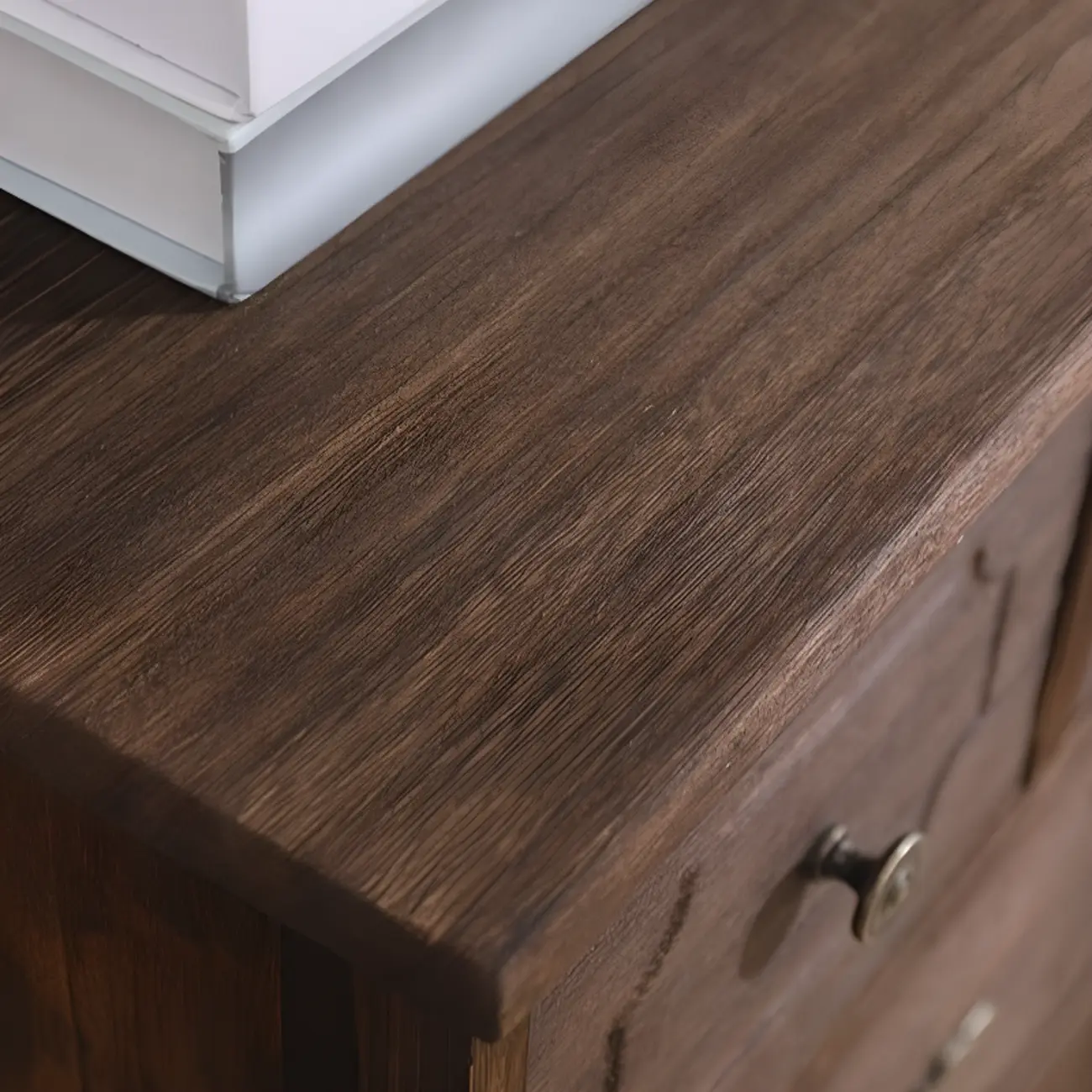 Rustic Wooden Cabinet for Living Room with Standard Length  Image - 11 | homeyfad