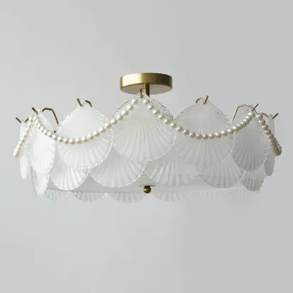 Luxury Ceiling Light with Ambient Shade for Living Room Image - 13