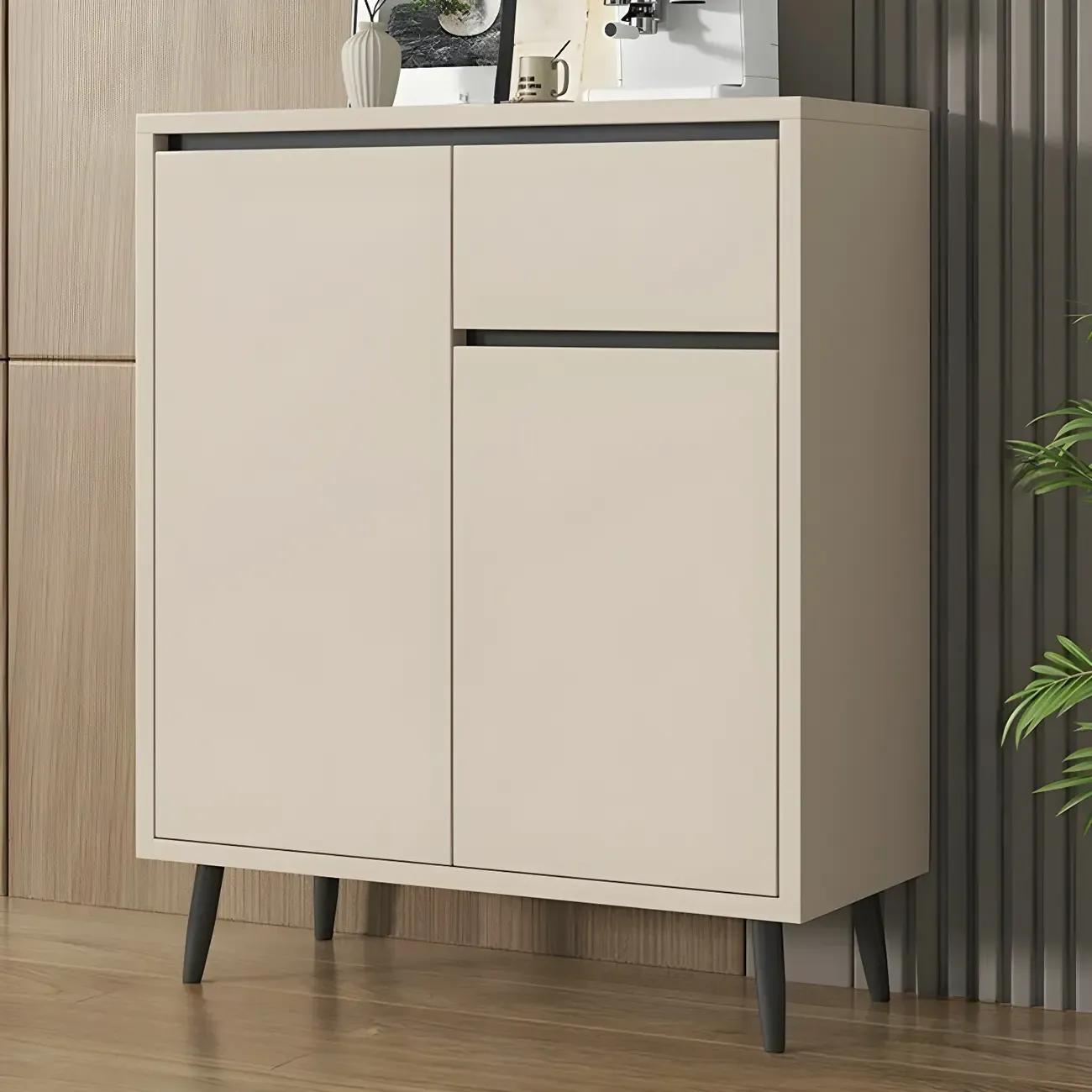 Modern Wooden Sideboard with Multi-Drawers and Cabinets Image - 22