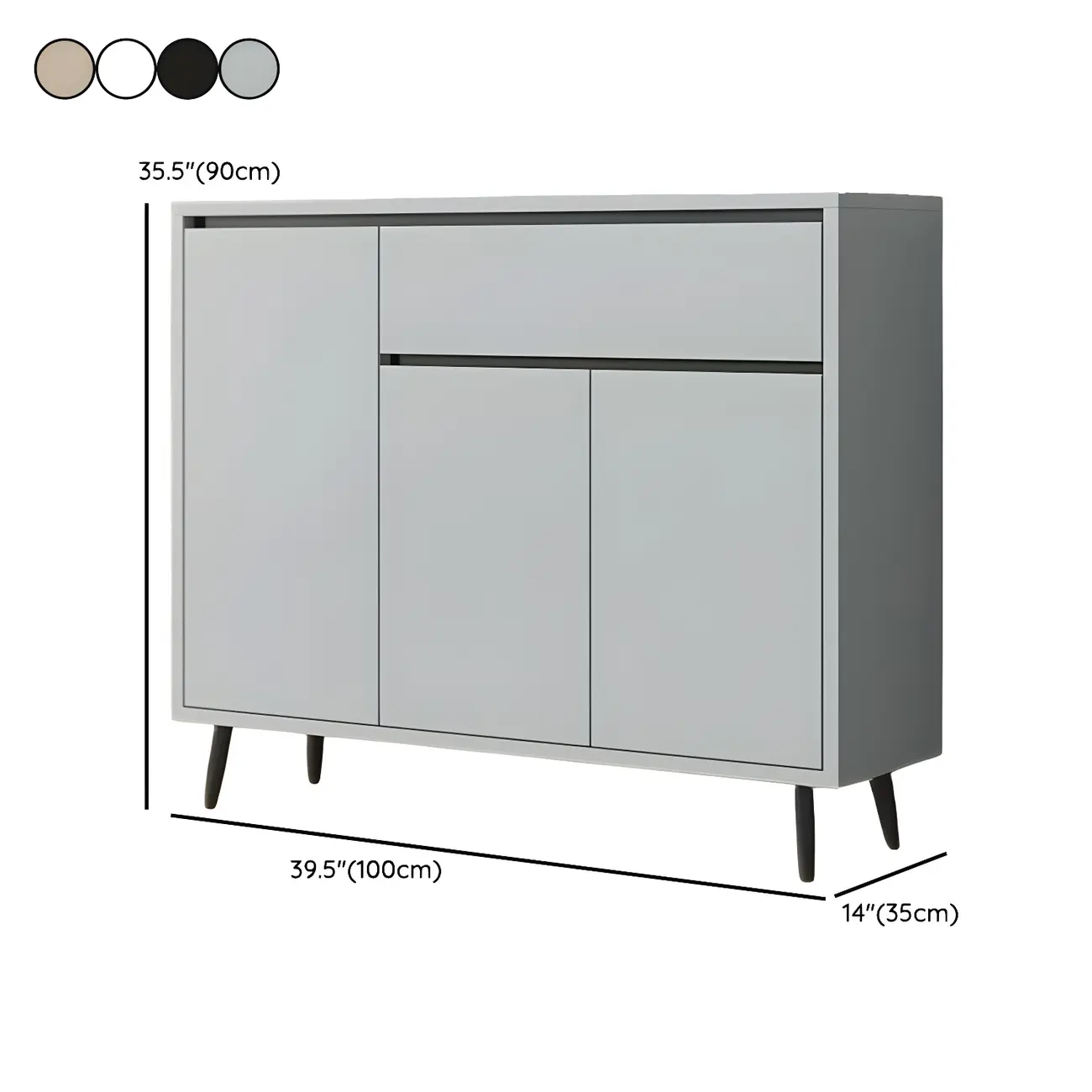 Modern Wooden Sideboard with Multi-Drawers and Cabinets Image - 27 | homeyfad