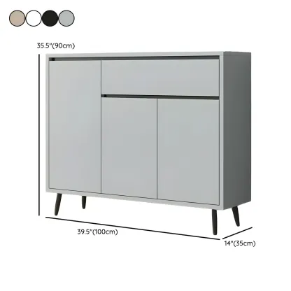 Modern Wooden Sideboard with Multi-Drawers and Cabinets Image - 27