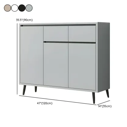 Modern Wooden Sideboard with Multi-Drawers and Cabinets Image - 28