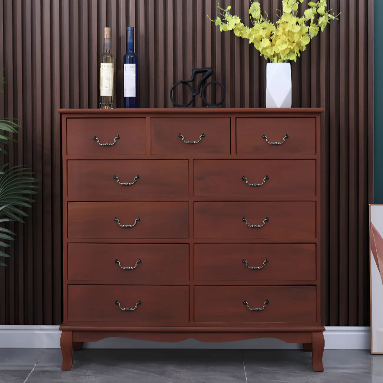 Rustic Wooden Cabinet for Living Room with Standard Length  Image - 18 | homeyfad