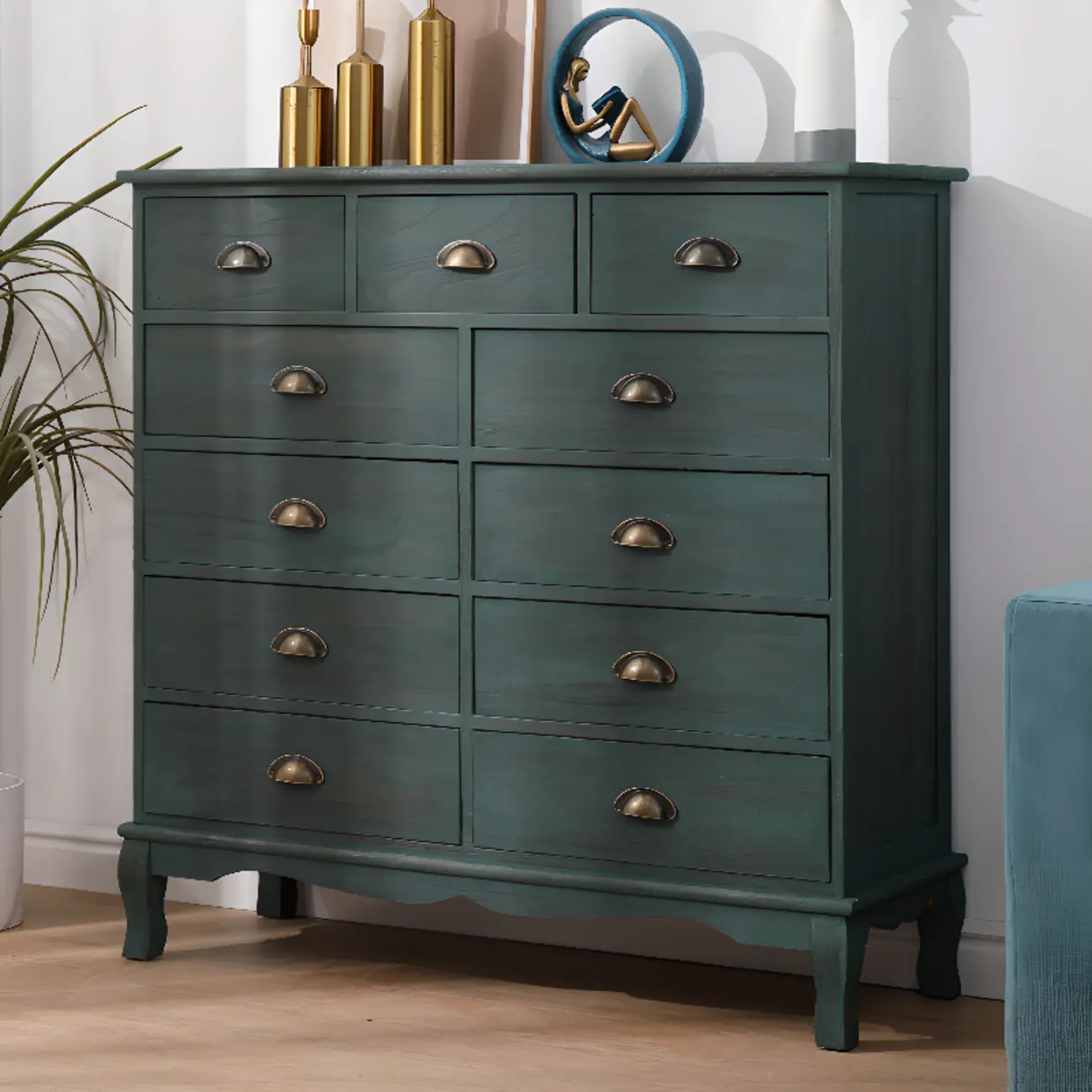 Rustic Wooden Cabinet for Living Room with Standard Length  Image - 19 | homeyfad