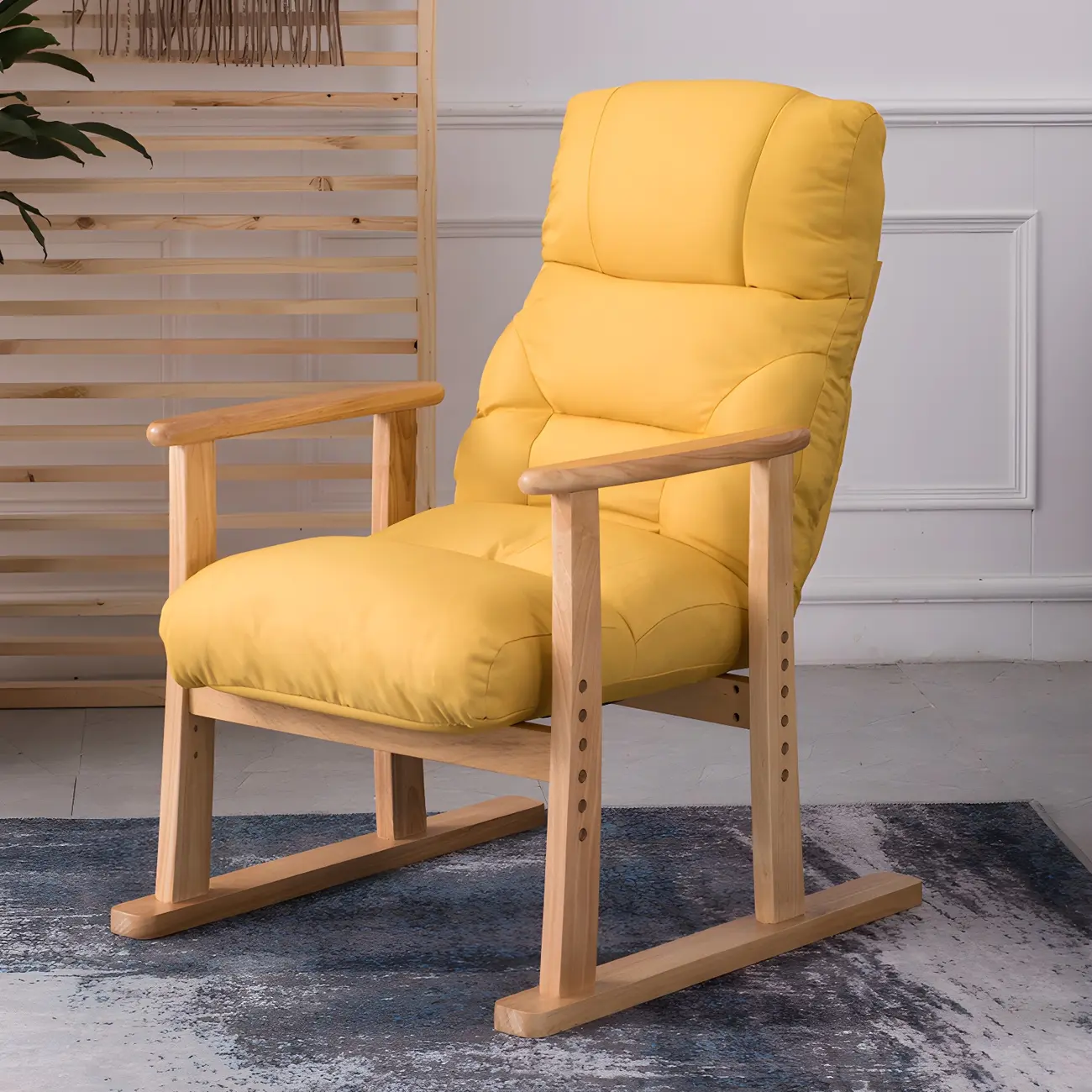 Comfort Modern Velvet Recliner Chair with Wood Frame Image - 2 | homeyfad