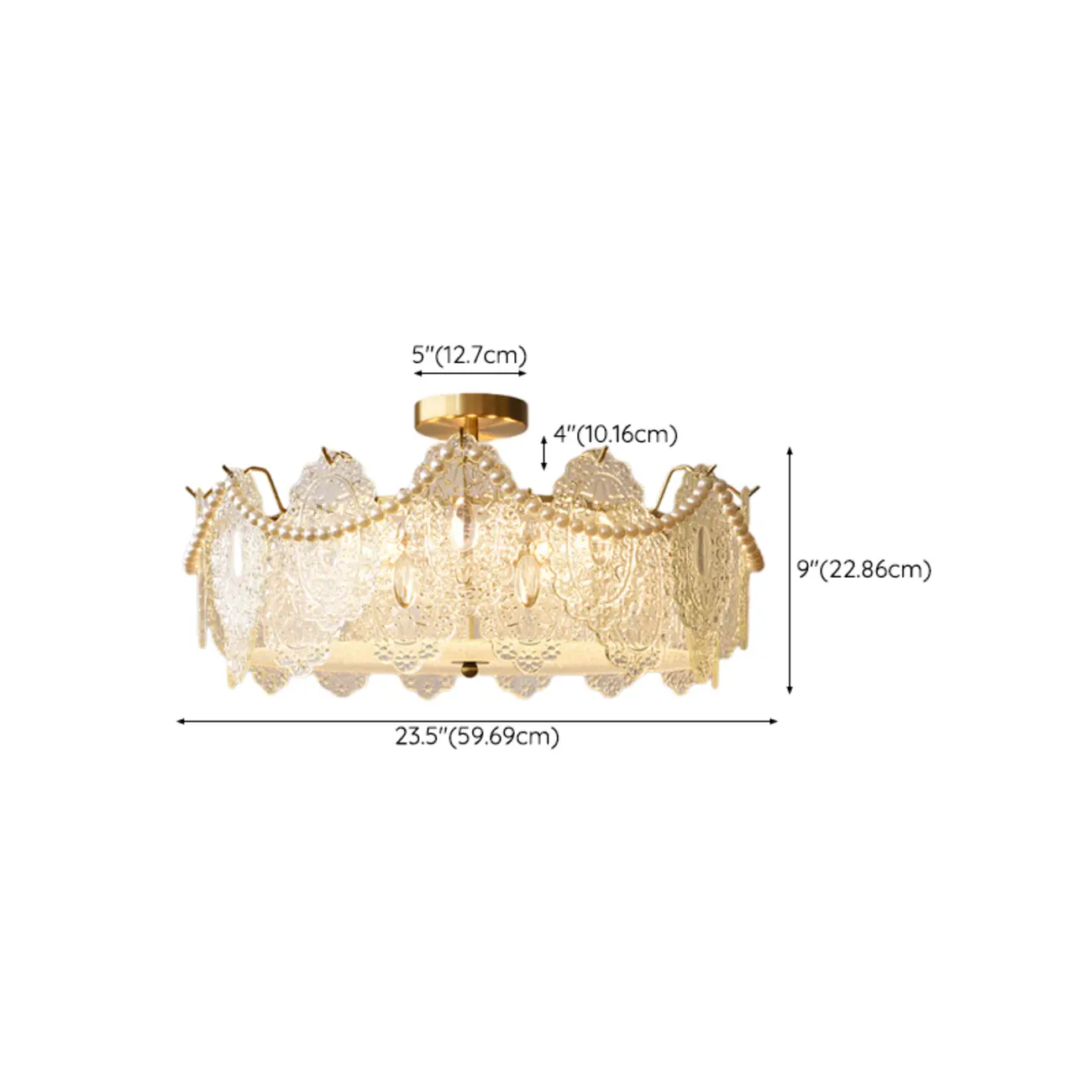 Luxury Ceiling Light with Ambient Shade for Living Room Image - 23 | homeyfad