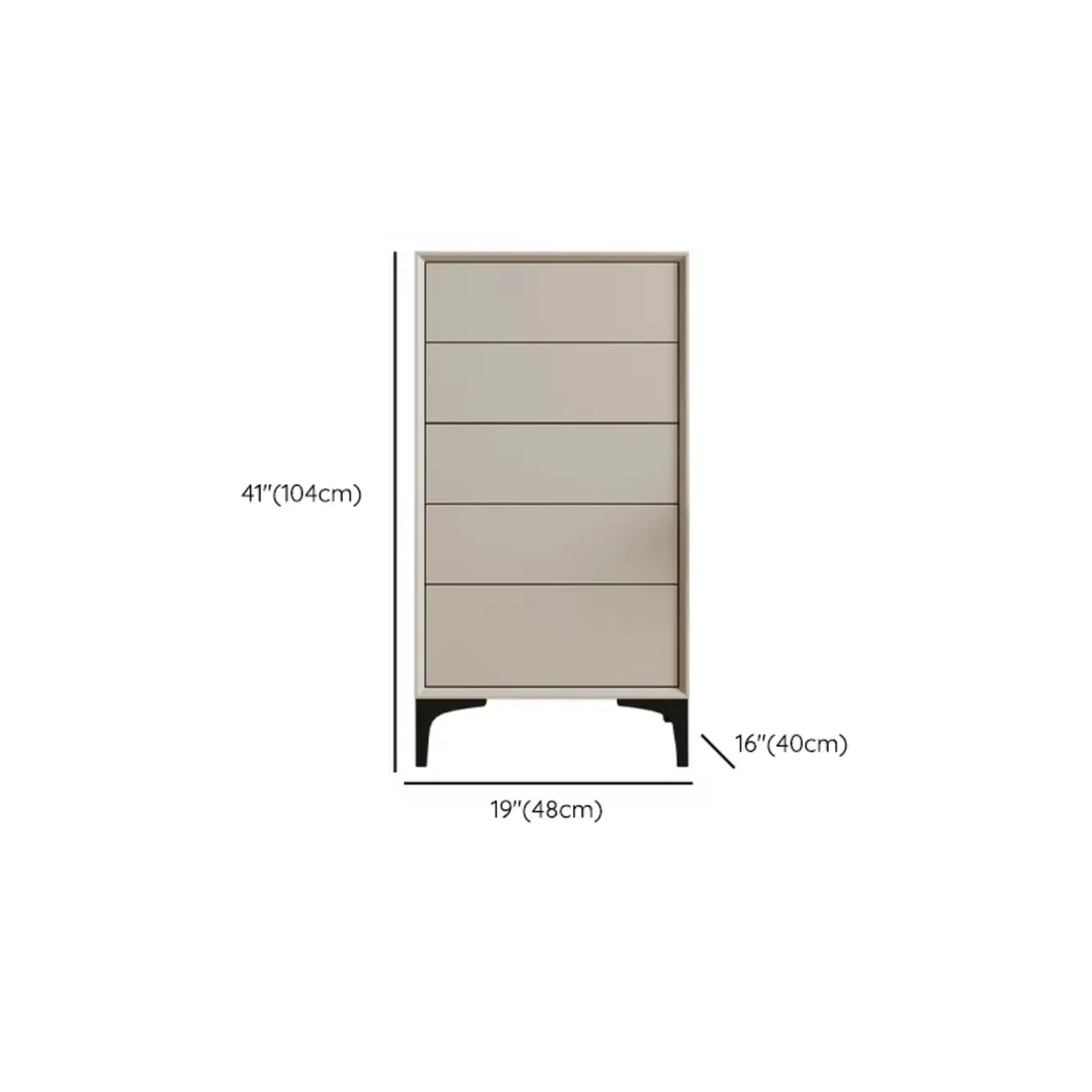Freestanding Accent Chest with Drawers for Home Storage  Image - 13