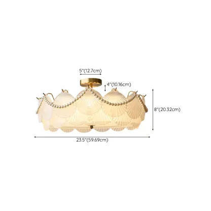 Luxury Ceiling Light with Ambient Shade for Living Room Image - 25