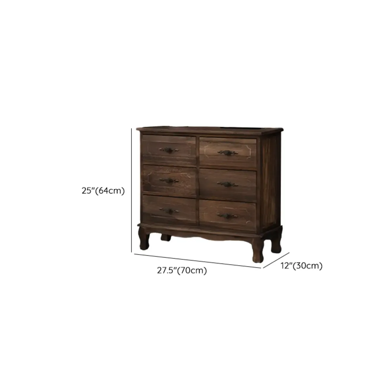 Rustic Wooden Cabinet for Living Room with Standard Length  Image - 21