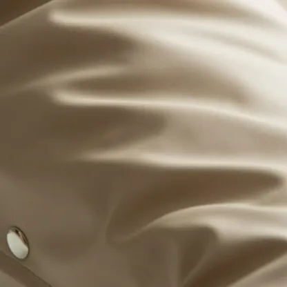 Modern Beige Leather Accent Armchair with Swivel Image - 6