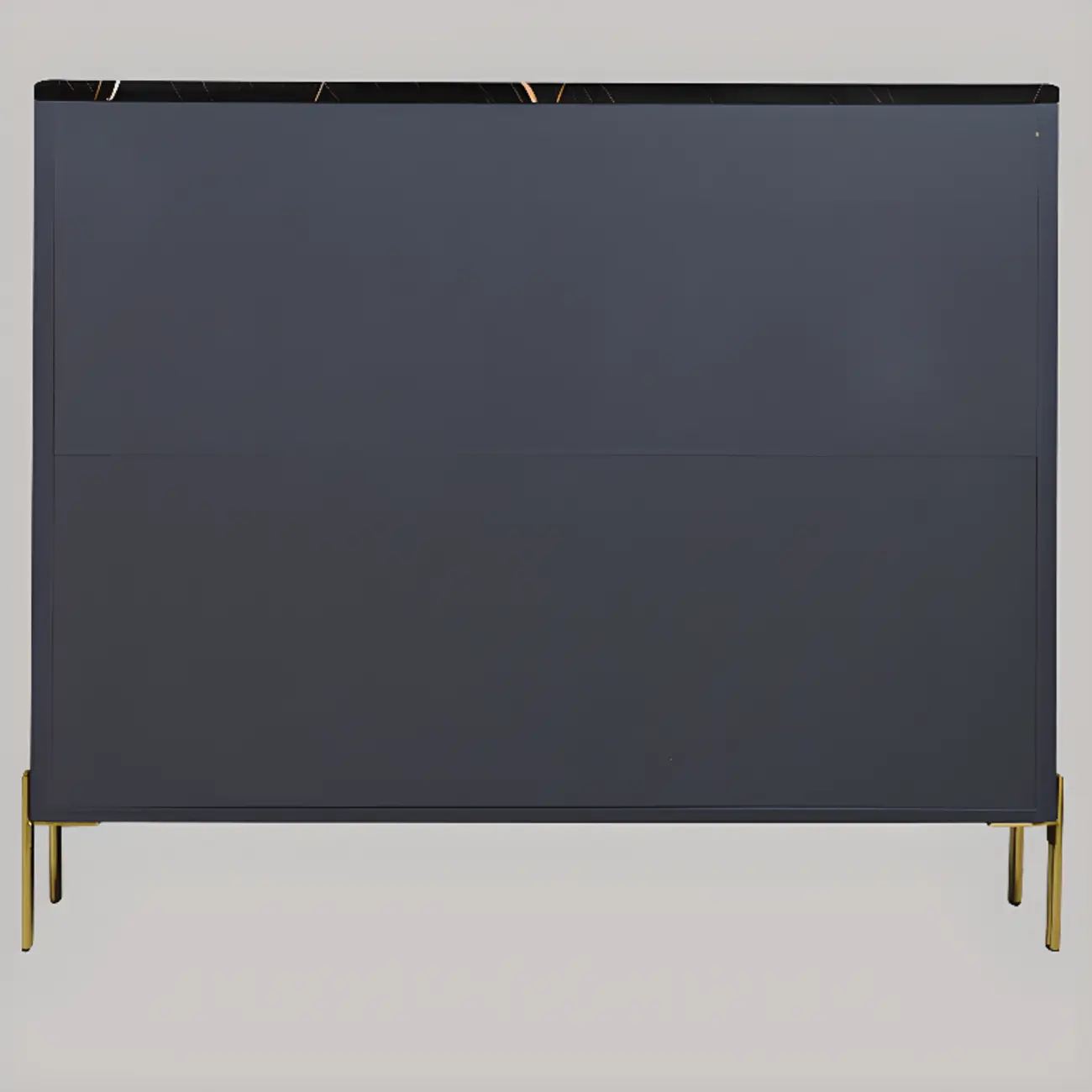 Glam Dark Gray Wooden Cabinet with Free Standing Design Image - 5 | homeyfad