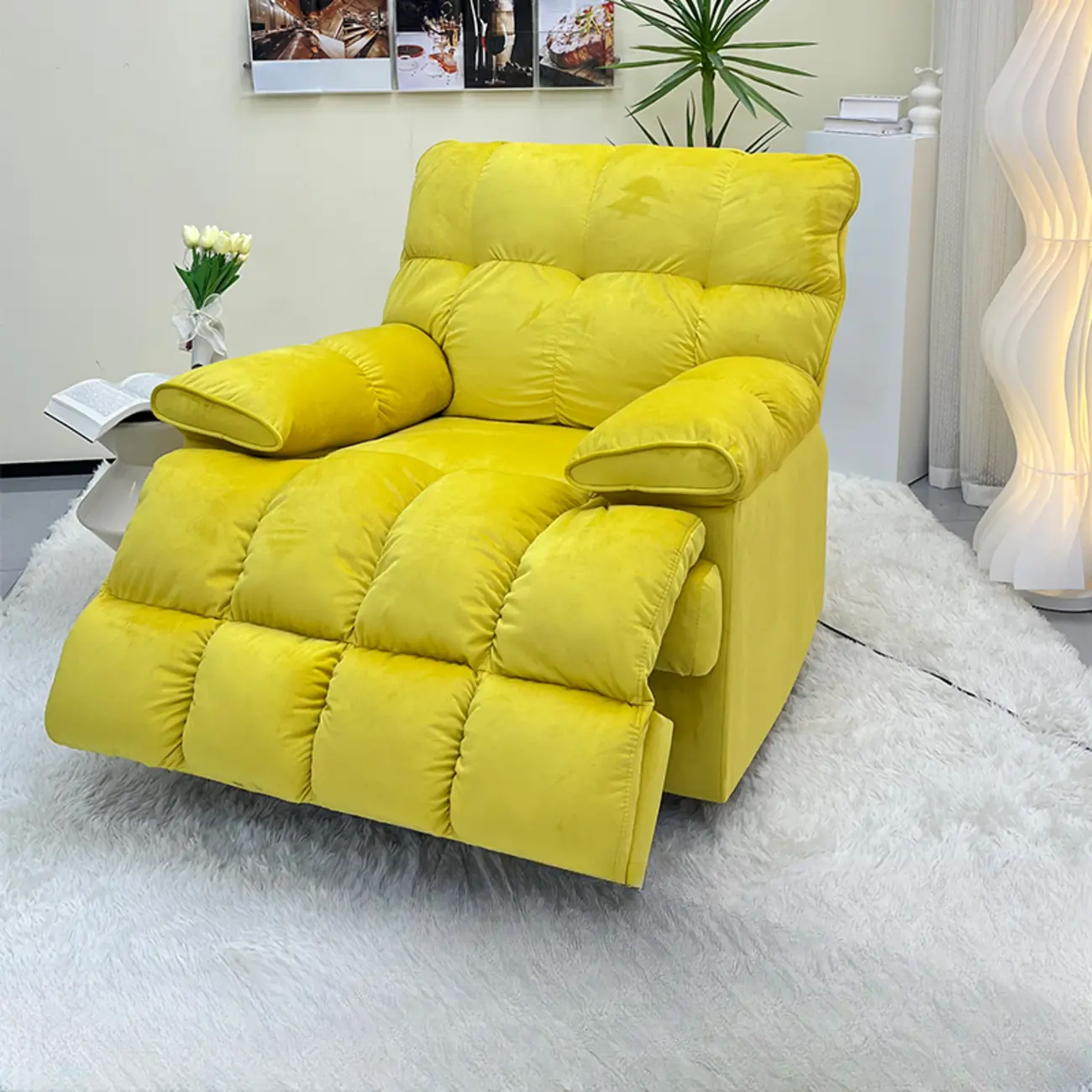 Modern Manual/Power Recliner Chair with Lumber Support Image - 1 | homeyfad
