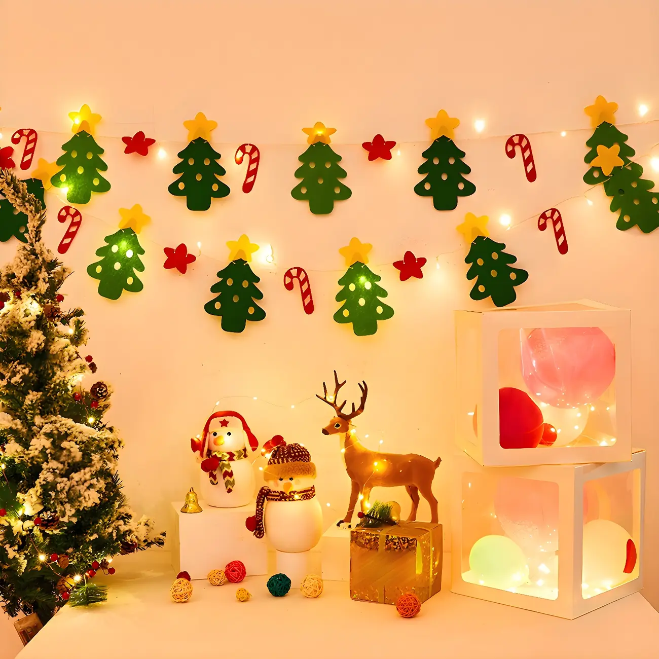 Childlike LED Christmas Tree String Lights Festive Holiday Decor Image - 1 | homeyfad