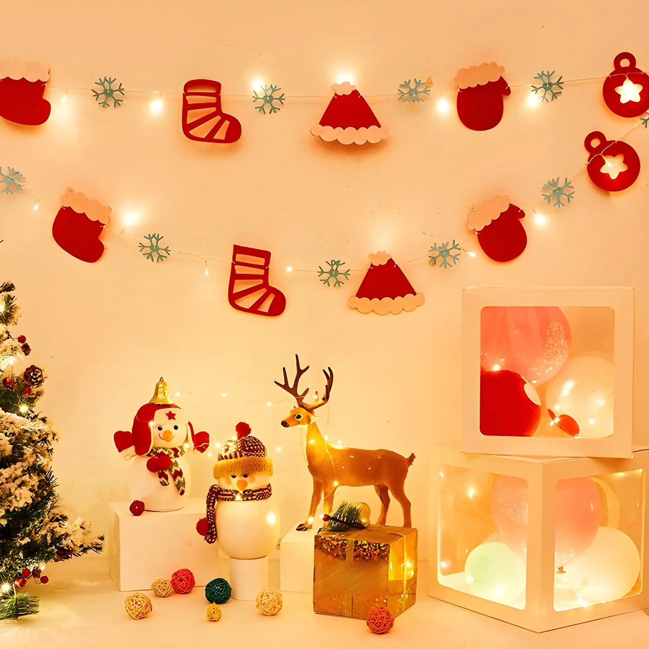 Childlike LED Christmas Tree String Lights Festive Holiday Decor Image - 2 | homeyfad