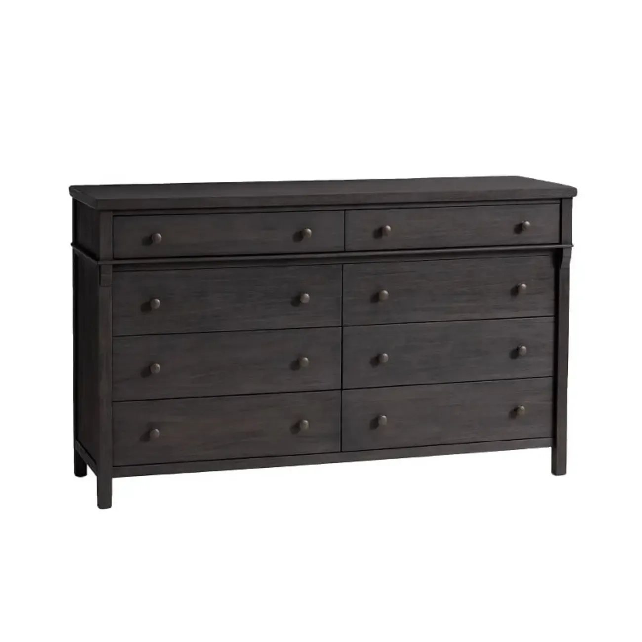 Rustic Oak Brown Living Room Accent Chests with 6/8 Drawers Image - 5