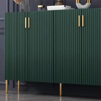 Glam Wooden Sideboard with Shelves and Cabinets Image - 17