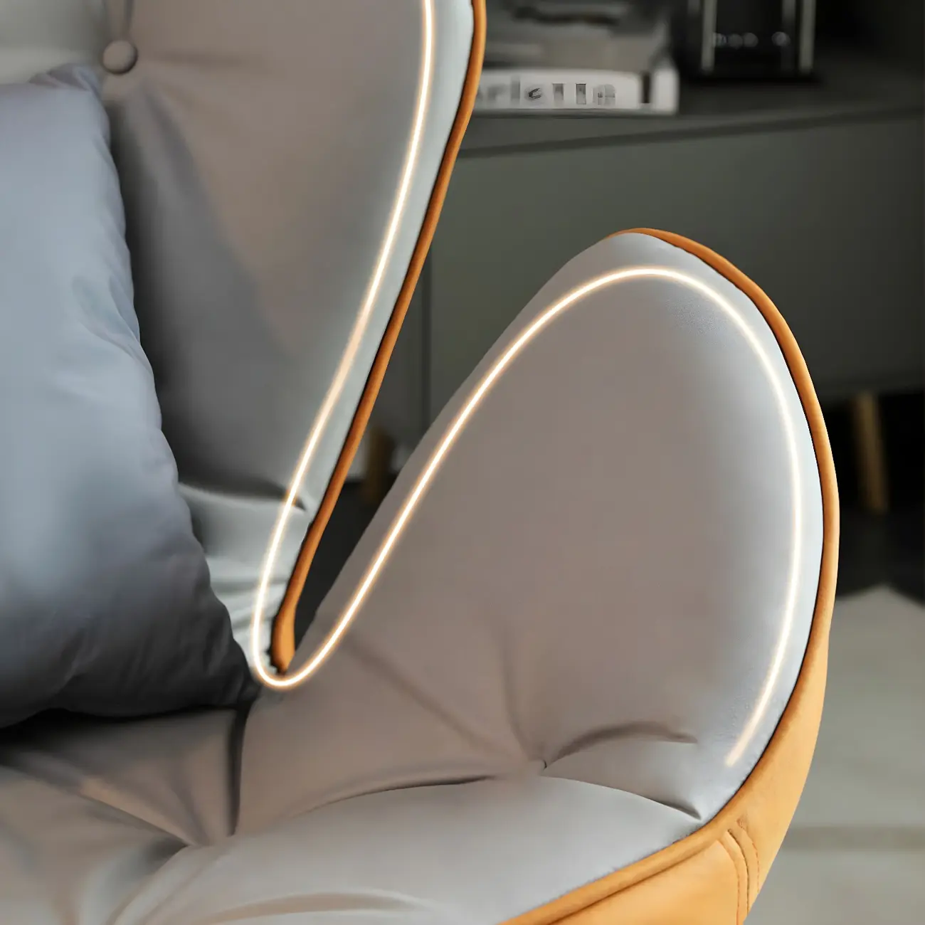 Modern Upholstered Rocking Chair for Living Room Relax Image - 14 | homeyfad