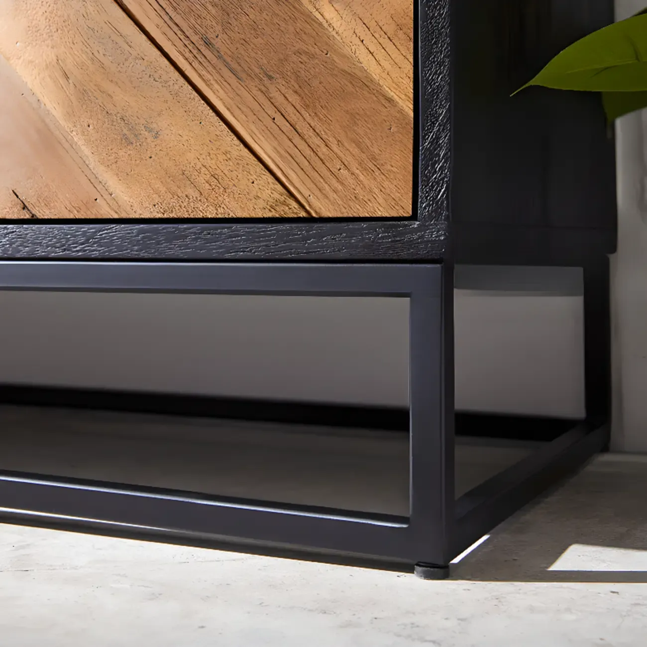 3 Drawers Modern Pine Storage Cabinet for Living Room Image - 7