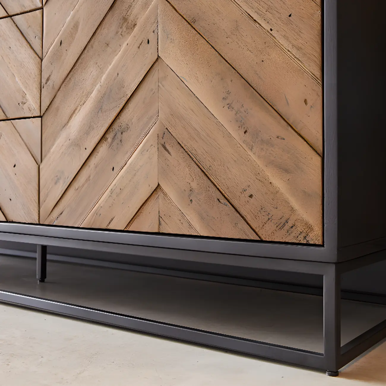 3 Drawers Modern Pine Storage Cabinet for Living Room Image - 8 | homeyfad