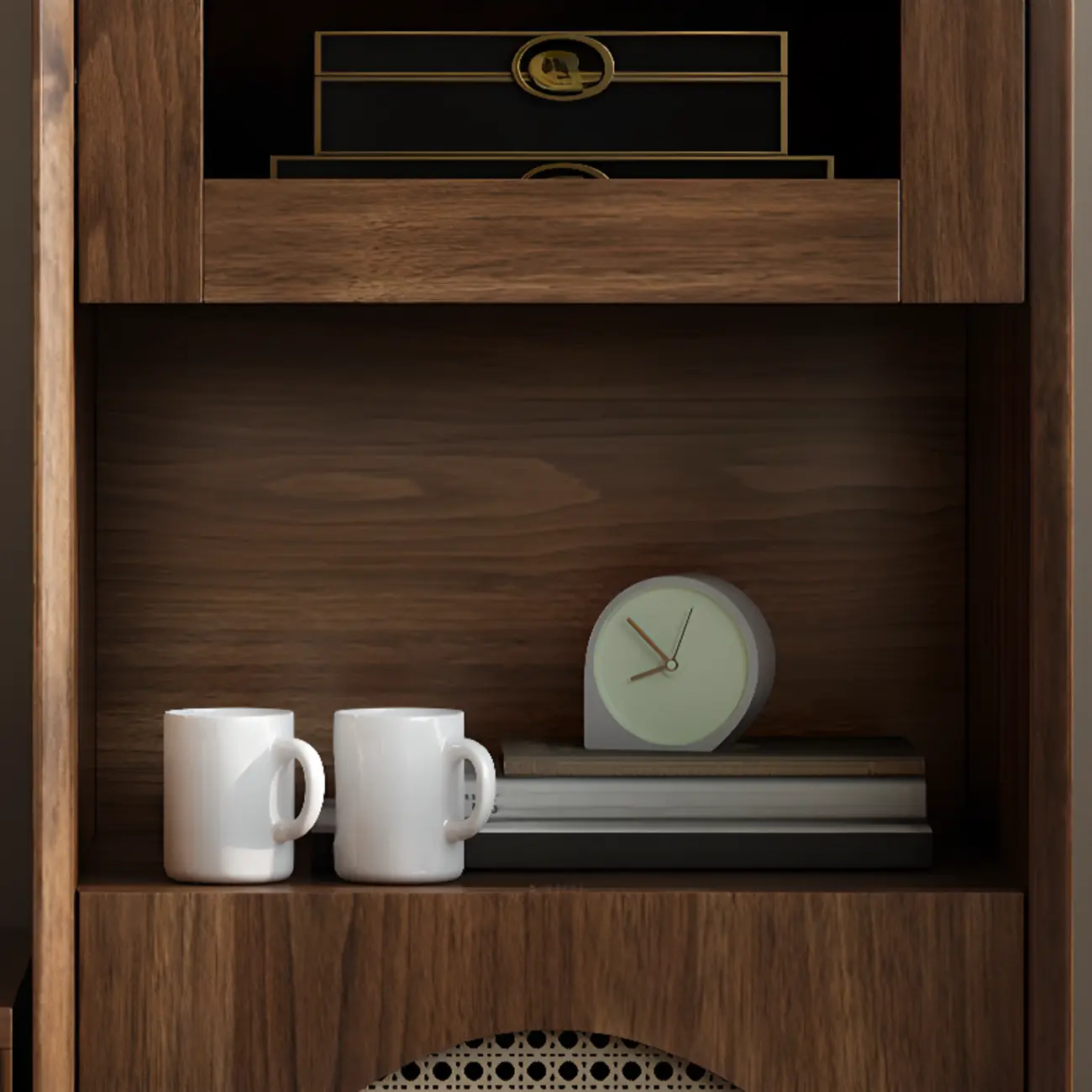 Modern Rectangle Solid Wood Accent Cabinet for Indoor Use Image - 8 | homeyfad