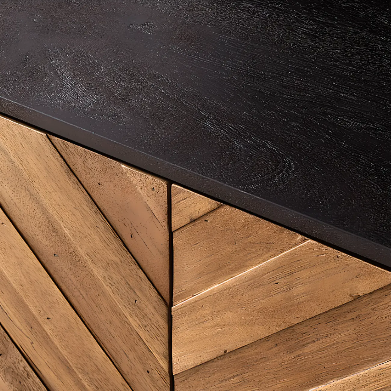 3 Drawers Modern Pine Storage Cabinet for Living Room Image - 9 | homeyfad