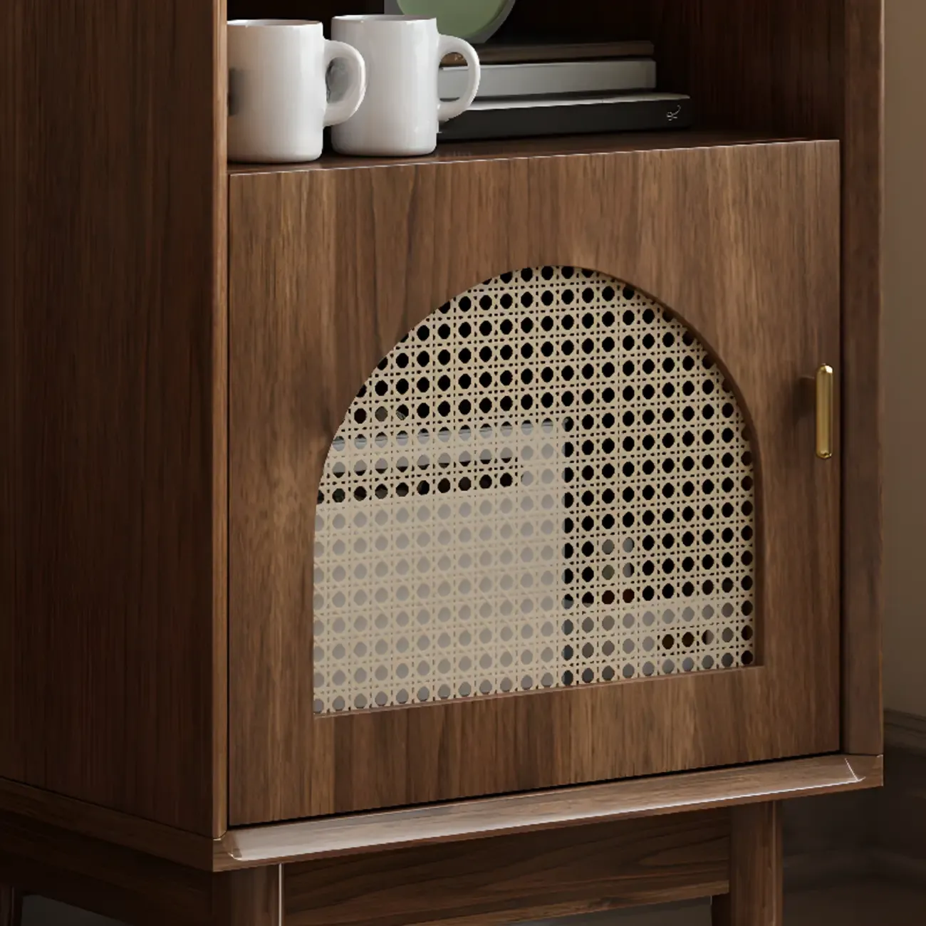 Modern Rectangle Solid Wood Accent Cabinet for Indoor Use Image - 9