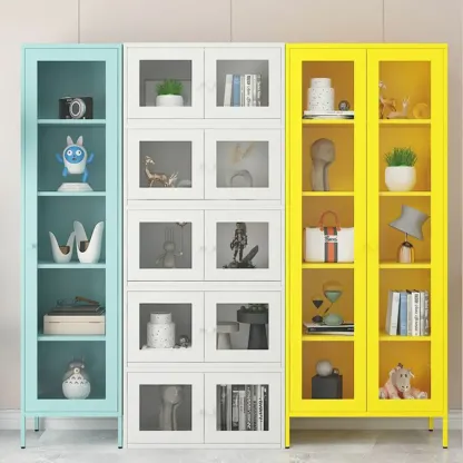 Modern Steel Colorful Display Cabinets for Restroom Image - 1