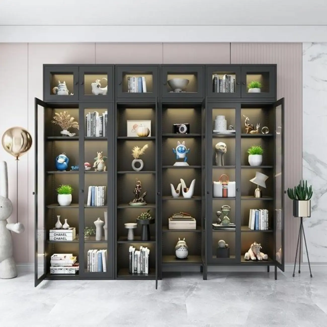 Modern Steel Colorful Display Cabinets for Restroom Image - 3 | homeyfad