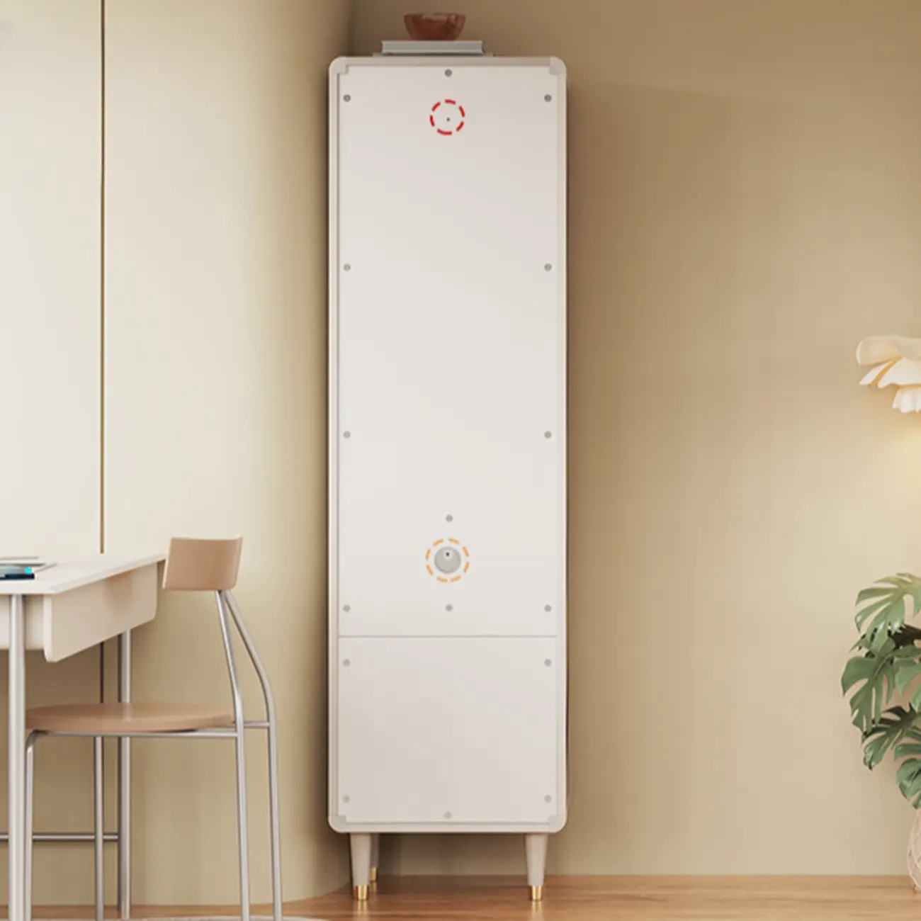 Wooden Free Standing Storage Cabinet with Scandinavian Style  Image - 12 | homeyfad