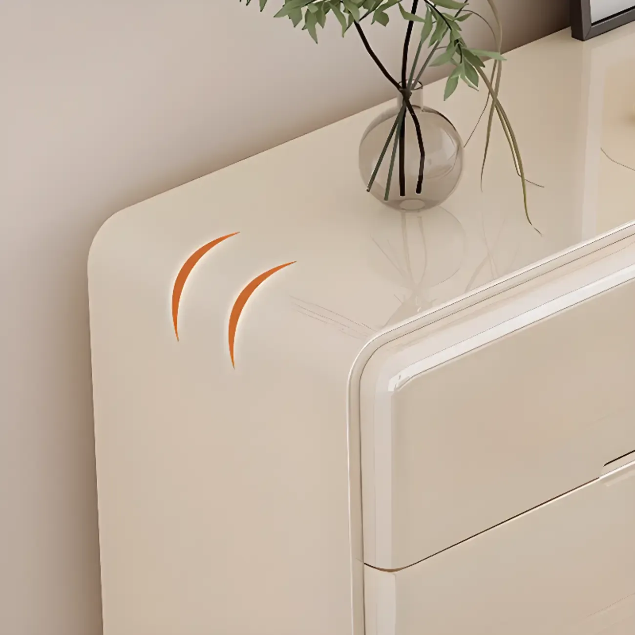 Scandinavian White Sideboard with Drawers & Cabinets Image - 10