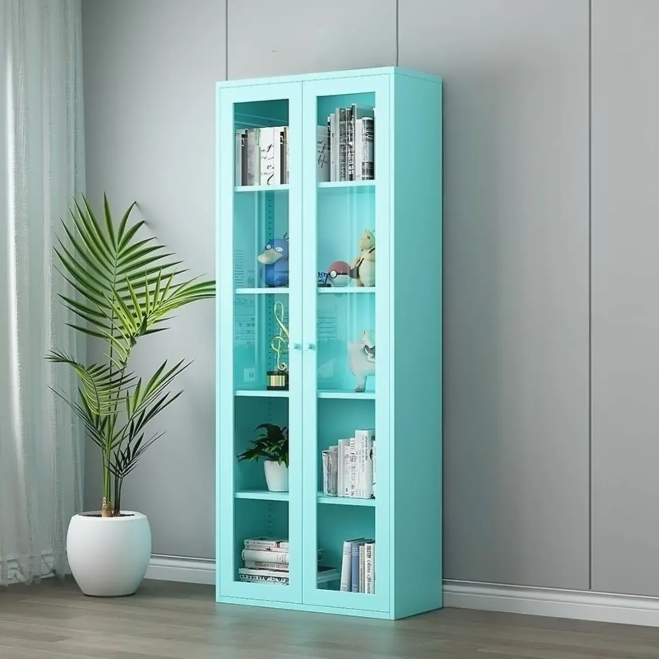 Modern Steel Colorful Display Cabinets for Restroom Image - 8