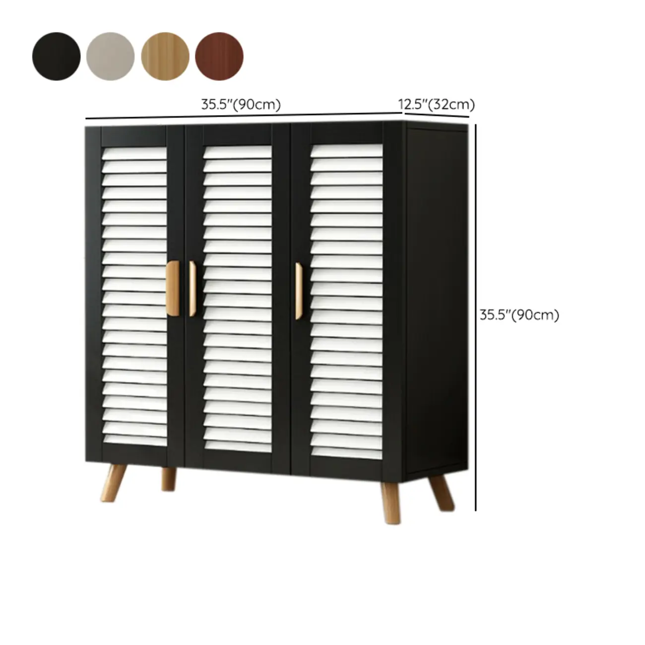 Modern Wooden Ventilated Storage Cabinet with Straight Legs Image - 20 | homeyfad