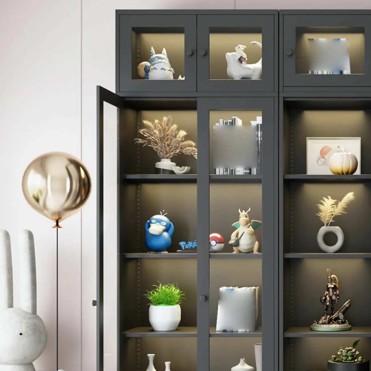 Modern Steel Colorful Display Cabinets for Restroom Image - 14 | homeyfad