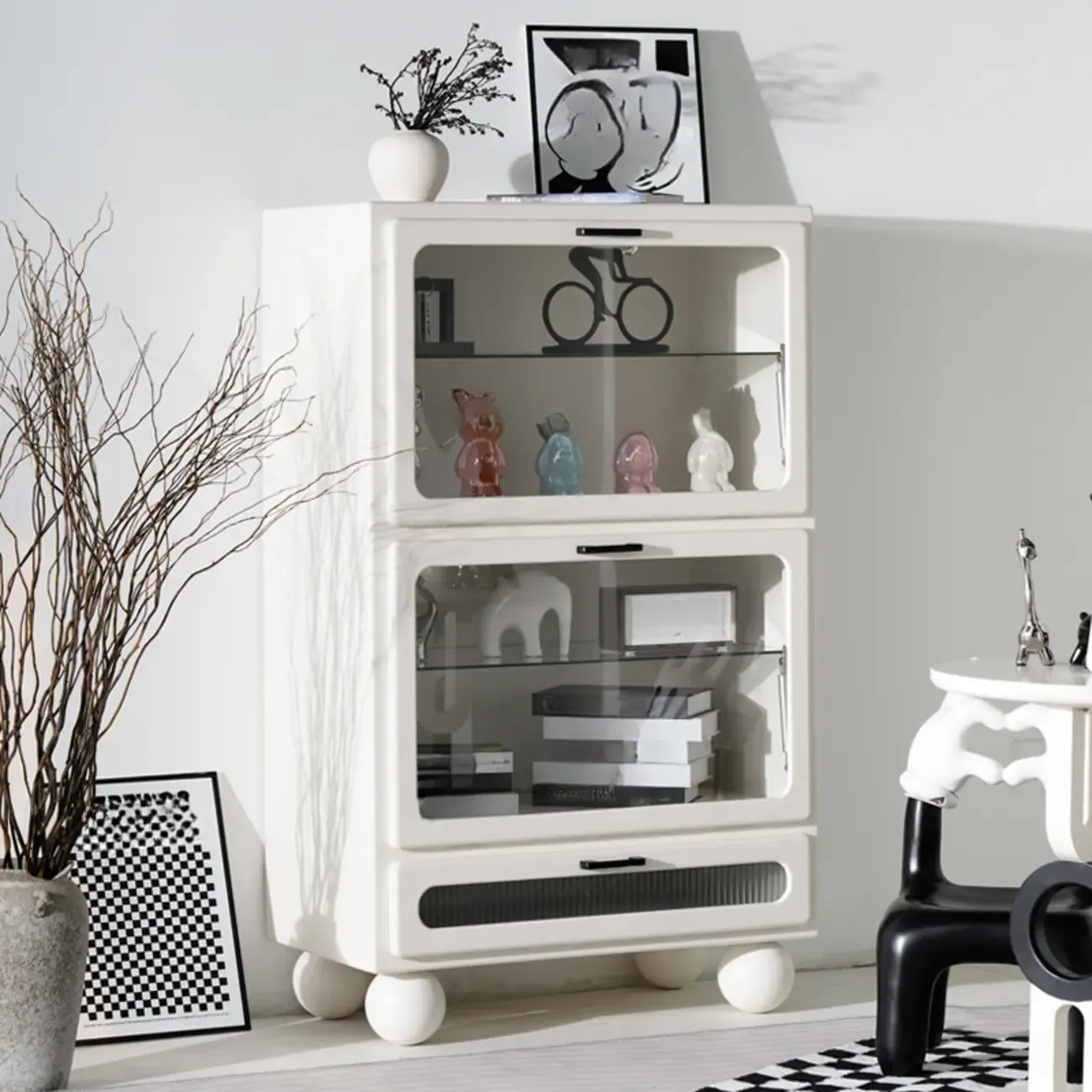 Modern Freestanding Accent Cabinet for Rectangular Shape Image - 1