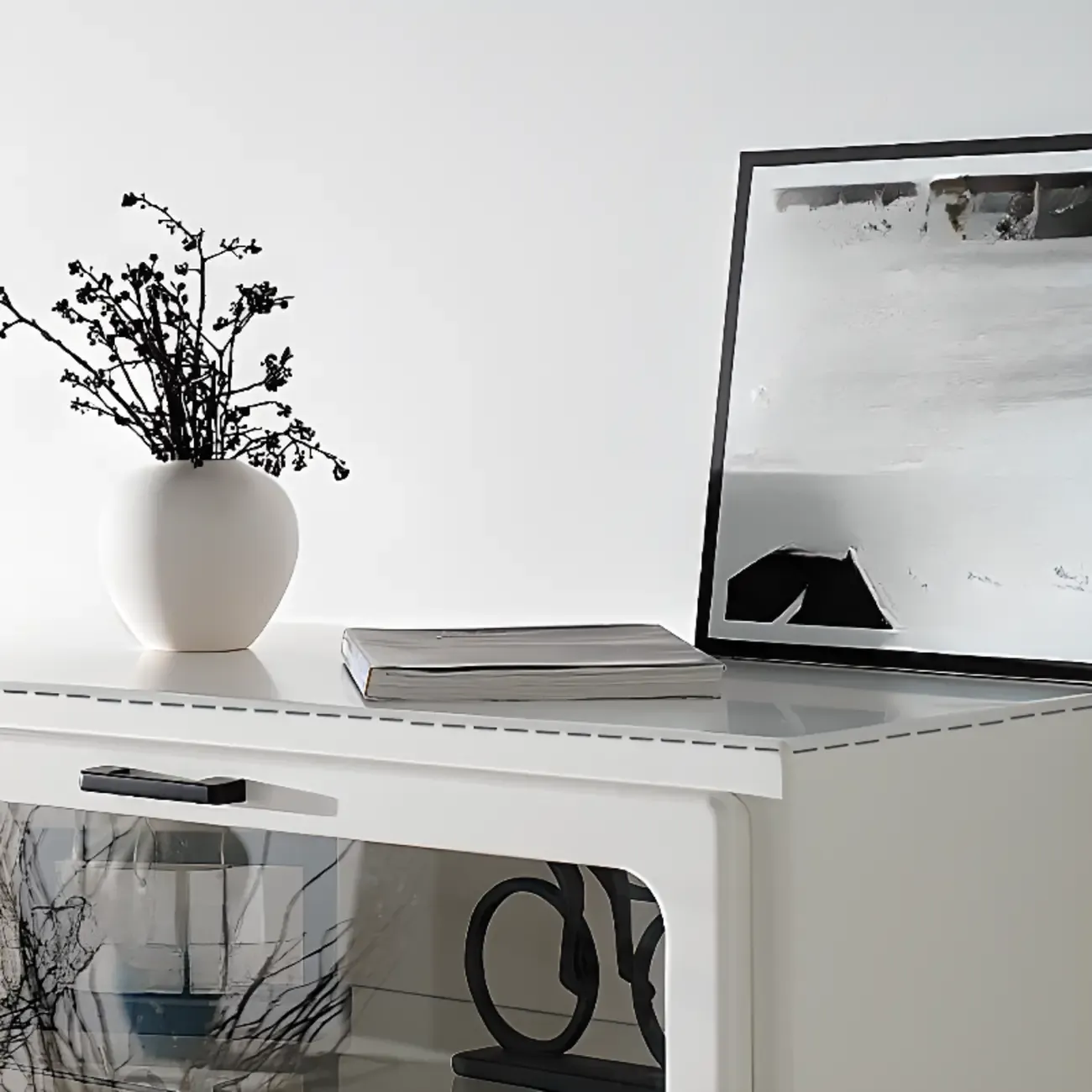 Modern Freestanding Accent Cabinet for Rectangular Shape Image - 7