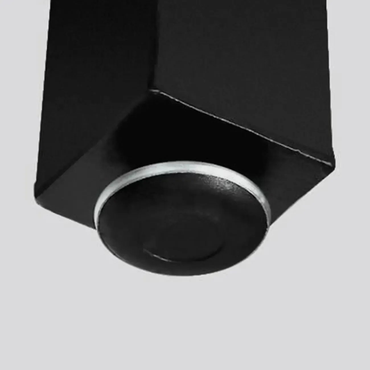 Rustic Solid Wood Rectangular Bar Table with Black Metal Legs for Dining Image - 9