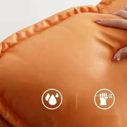 Armless Upholstered Rocking Chair with Ottoman for Living Room Image - 13